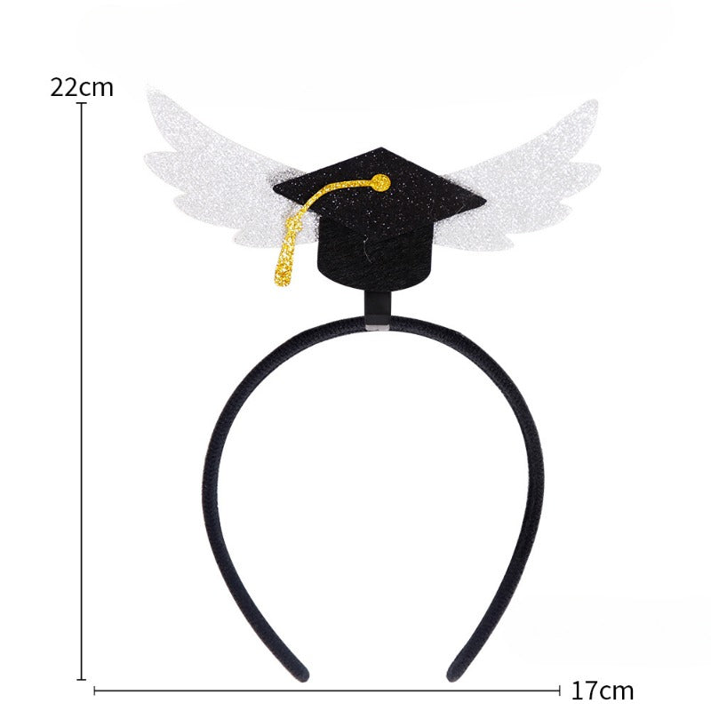 Wholesale Graduation Season Bachelor's Hat Certificate Plastic Headband